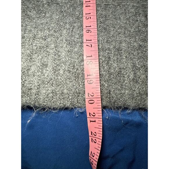 Abercrombie & Fitch gray cable knit boxy‎ sweater womens S/M capsule minimalist - Picture 5 of 6